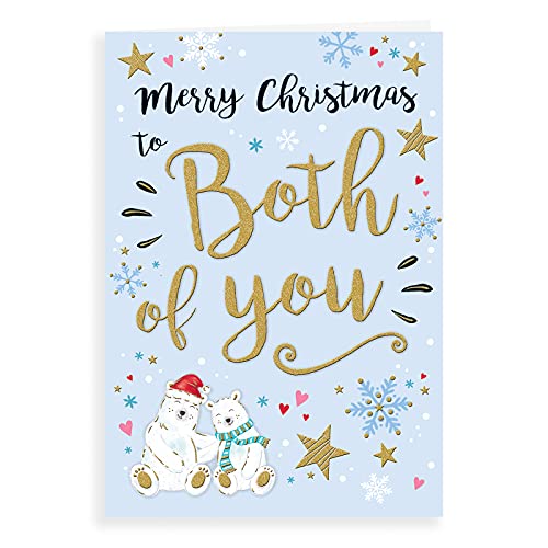 Moderne Weihnachtskarte für beide von Ihnen – 22,9 x 15,2 cm – Piccadilly Greetings von Piccadilly Greetings