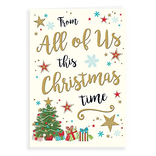 Moderne Weihnachtskarte von All of US – 22,9 x 15,2 cm – Piccadilly Greetings, A41304 von Piccadilly Greetings