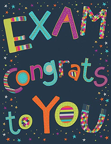 Occasion Card Congratulations Exam – 20,3 x 15,2 cm – Piccadilly Greetings von Piccadilly Greetings