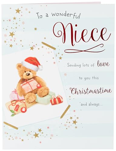 Piccadilly Greetings A41196 Weihnachtskarte für Nichte, 20,3 x 15,2 cm von Piccadilly Greetings