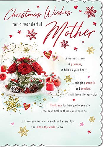 Piccadilly Greetings Foto-Weihnachtskarte für Mutter, 22,9 x 15,2 cm von Piccadilly Greetings