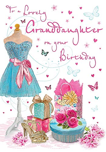 Piccadilly Greetings Geburtstagskarte für Enkelin, 22,9 x 15,2 cm, Regal Publishing, C80183 von Piccadilly Greetings