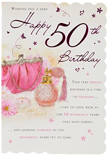 Piccadilly Greetings Glückwunschkarte zum 50. Geburtstag mit 5 Versen von Piccadilly Greetings