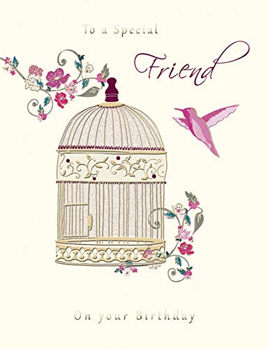 Piccadilly Greetings Group Ltd Geburtstagskarte mit Aufschrift "For A Great Friend", 20,3 x 15,2 cm, Beige von Piccadilly Greetings