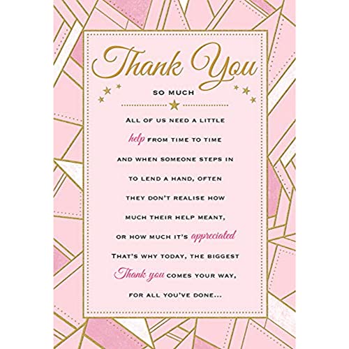Piccadilly Greetings Heartfelt Wishes Sentimentale Dankeskarte – 22,9 x 15,2 cm – Regal Publishing, Gelb von Piccadilly Greetings