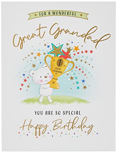 Piccadilly Greetings Moderne Geburtstagskarte für den Großvater, Grün, 20,3 x 15,2 cm von Piccadilly Greetings