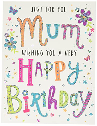 Piccadilly Greetings Regal Publishing Moderne Geburtstagskarte für Mütter, Grau, 20,3 x 15,2 cm von Piccadilly Greetings