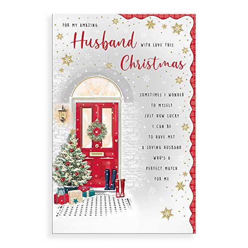 Piccadilly Greetings Regal Publishing Weihnachtskarte für Ehemann, 30,5 x 20,3 cm, C85540 von Piccadilly Greetings
