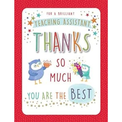 Piccadilly Greetings Teaching Assistant Dankeskarte für Lehrer You are the Best, 20,3 x 15,2 cm von Piccadilly Greetings