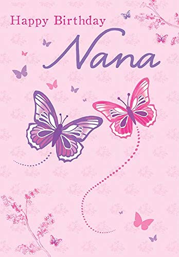 Piccadilly Greetings Traditionelle Geburtstagskarte Nana, Pink, 17,8 x 12,7 cm von Piccadilly Greetings