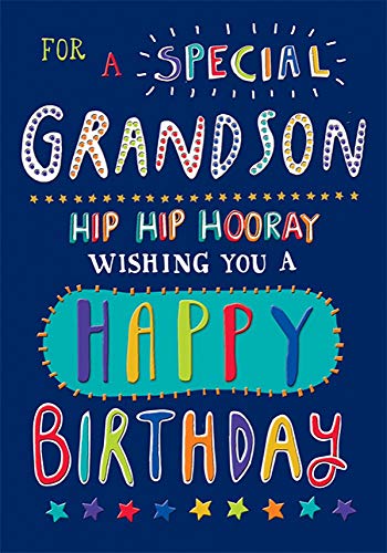 Piccadilly Greetings Traditionelle Geburtstagskarte für Enkelsohn, 17,8 x 12,7 cm von Piccadilly Greetings
