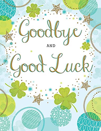 Piccadilly Greetings Traditionelle Karte "Goodbye & Goodluck" – 20,3 x 15,2 cm von Piccadilly Greetings