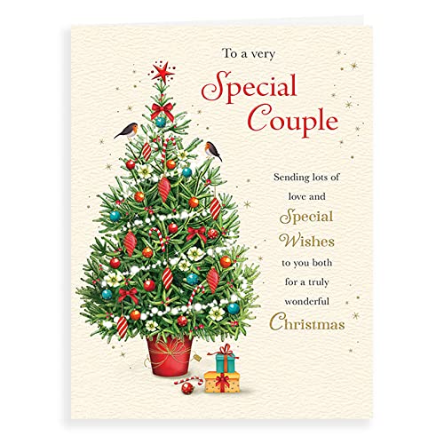 Piccadilly Greetings Traditionelle Weihnachtskarte Special Couple, 20,3 x 15,2 cm von Piccadilly Greetings