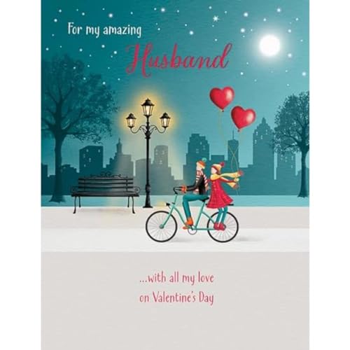 Piccadilly Greetings Valentinstagskarte Amazing Husband, 20,3 x 15,2 cm von Piccadilly Greetings