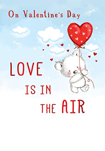 Piccadilly Greetings Valentinstagskarte Love is in the air, 17,8 x 12,7 cm von Piccadilly Greetings