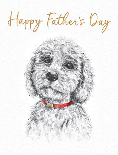 Piccadilly Greetings Vatertagskarte, Happy Fathers Day von Fur Baby – 20,3 x 15,2 cm von Piccadilly Greetings