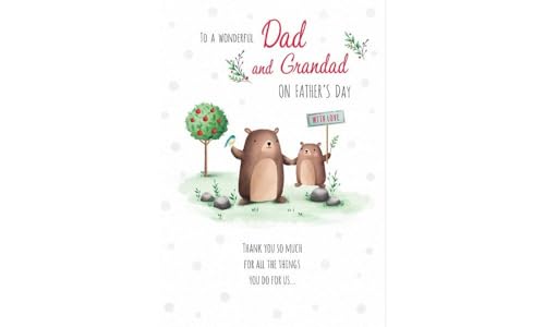 Piccadilly Greetings Vatertagskarte, mit Liebe zu einem wunderbaren Vater und Großvater, 22,9 x 15,2 cm von Piccadilly Greetings