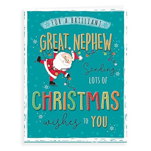 Piccadilly Greetings Weihnachtskarte, Motiv Neffe, 20,3 x 15,2 cm von Piccadilly Greetings