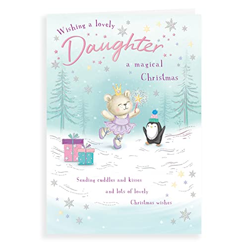 Piccadilly Greetings Weihnachtskarte "Daughter", 25,4 x 17,8 cm von Piccadilly Greetings