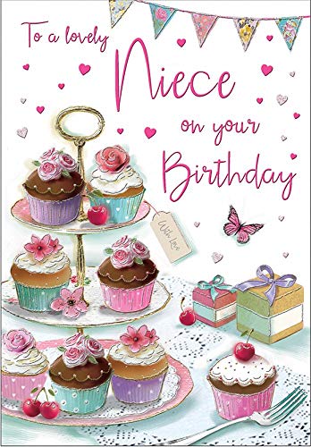 Regal Publishing Geburtstagskarte für Nichte 22,9 x 15,2 cm von Piccadilly Greetings