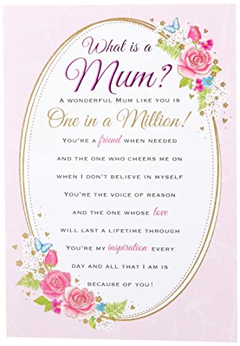 Regal Publishing Heartfelt Wishes Sentimentale Geburtstagskarte "Mum" – 22,9 x 15,2 cm C80676 von Piccadilly Greetings