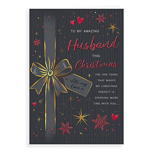Regal Publishing Moderne Weihnachtskarte für Ehemann, 22,9 x 15,2 cm, C85543 von Piccadilly Greetings