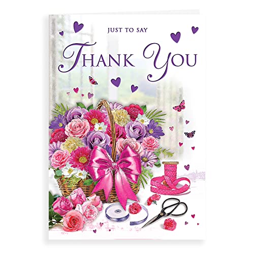 Regal Publishing Traditionelle Dankeskarte Thank You, 22,9 x 15,2 cm von Piccadilly Greetings