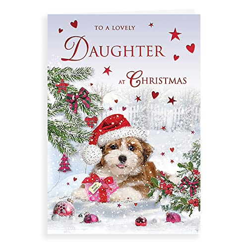Regal Publishing Traditionelle Weihnachtskarte für Tochter, 22,9 x 15,2 cm von Piccadilly Greetings