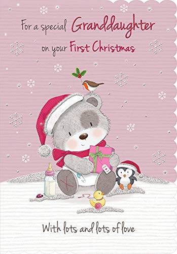 Süße Weihnachtskarte "Granddaug 1st Christmas" – 17,8 x 12,7 cm – Piccadilly Greetings von Piccadilly Greetings