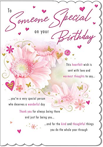 Traditionelle Geburtstagskarte „Someone Special“ – 22,9 x 15,2 cm – Piccadilly Greetings von Piccadilly Greetings