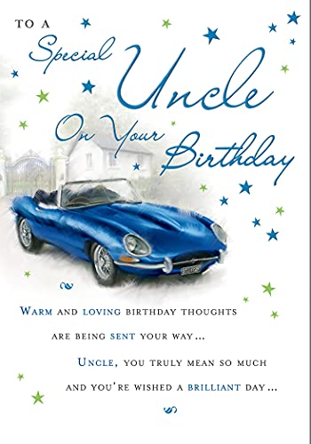 Traditionelle Geburtstagskarte Onkel – 17,8 x 12,7 cm – Piccadilly Greetings von Piccadilly Greetings