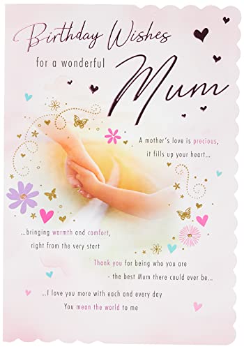 Traditionelle Geburtstagskarte für Mütter, 22,9 x 15,2 cm, Piccadilly Greetings von Piccadilly Greetings