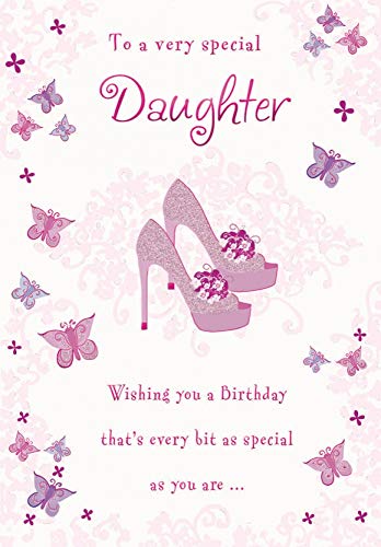 Traditionelle Geburtstagskarte für Tochter – 22,9 x 15,2 cm – Piccadilly Greetings von Piccadilly Greetings