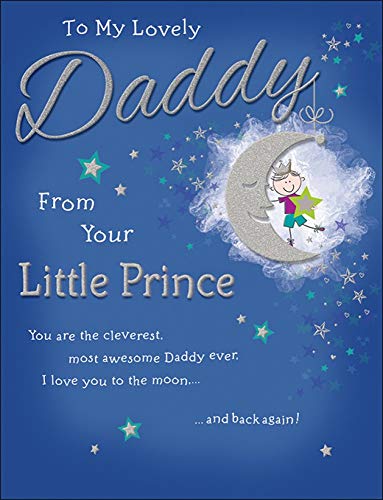 Traditionelle Vatertagskarte „Daddy from Prince“ – 20,3 x 15,2 cm – Piccadilly Greetings von Piccadilly Greetings