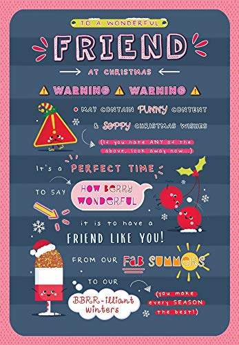 Weihnachtskarte für Freunde – 22,9 x 15,2 cm – Piccadilly Greetings von Piccadilly Greetings