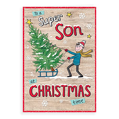Weihnachtskarte für den Sohn – 22,9 x 15,2 cm – Piccadilly Greetings von Piccadilly Greetings