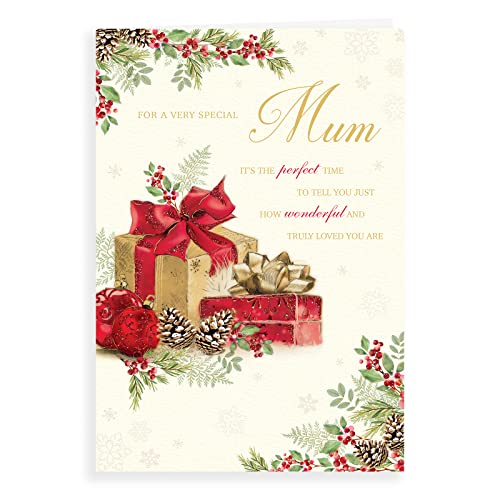 Weihnachtskarte mit Foto, Aufschrift "Mum", 22,9 x 15,2 cm, Piccadilly Greetings von Piccadilly Greetings