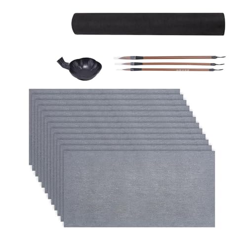 16-teiliges chinesisches Kalligraphie-Übungsset enthält 12 Wasserschreibtücher, 3 chinesische Kalligraphie-Pinsel und Tintenablage 16-teiliges chinesisches Kalligraphie-Übungsset enthält 12 Wasserschreibtücher, 3 chinesische Kalligraphie-Pinsel und Tintenablage von Piceioep