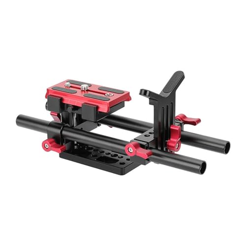 Gimbals Basis Y Form Objektivhalterung Aluminium Mit 1/4 3/8 Gewinde Baseplat Kits Stativ Mount DSLR Schultermontagestütze von Piceioep