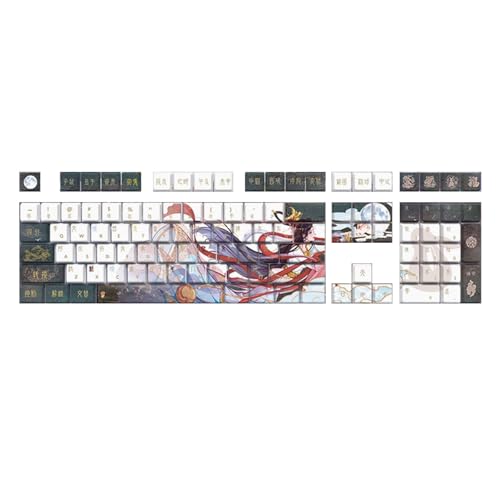 Piceioep 108 Taste Mechanische Tastatur Tastaturkaps In Originalhöhe Chinesisches Mädchen Thema Verbessert Tippkomfort Piceioep 108 Taste Mechanische Tastatur Tastaturkaps In Originalhöhe Chinesisches Mädchen Thema Verbessert Tippkomfort von Piceioep