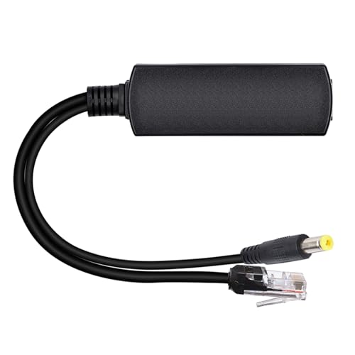 Power Over Ethernet Splitter 10/100mpbs RJ45 DC5.5x2.1mm IEEE802.3at (15 4W) Poes Splitter von Piceioep