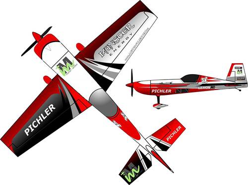 Pichler Extra 330 Münster Energy Combo Rot RC Motorflugmodell Bausatz 840mm von Pichler