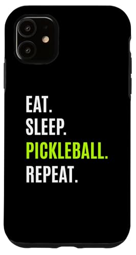 Essen. Schlaf. Pickleball. Wiederholen. Pickleball-Spielerspaß Hülle für iPhone 11 Essen. Schlaf. Pickleball. Wiederholen. Pickleball-Spielerspaß Hülle für iPhone 11 von Pickle Bento