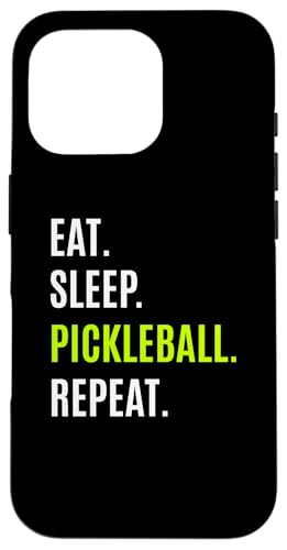 Essen. Schlaf. Pickleball. Wiederholen. Pickleball-Spielerspaß Hülle für iPhone 16 Pro Essen. Schlaf. Pickleball. Wiederholen. Pickleball-Spielerspaß Hülle für iPhone 16 Pro von Pickle Bento