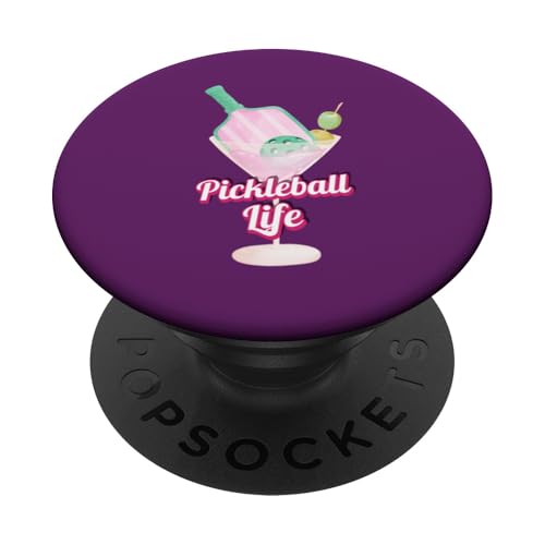 Pickleball Martini, Pickleball-Liebhaber, Pickleball-Spielerspaß PopSockets Klebender PopGrip Pickleball Martini, Pickleball-Liebhaber, Pickleball-Spielerspaß PopSockets Klebender PopGrip von Pickle Bento