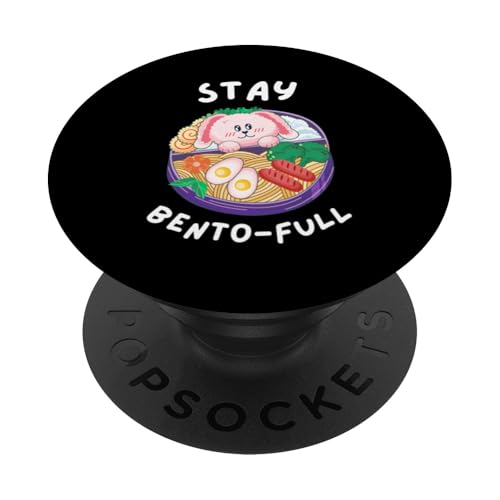 Stay Bento-ful, Kawaii Bento Box Lover, Japanisches Essen PopSockets Klebender PopGrip Stay Bento-ful, Kawaii Bento Box Lover, Japanisches Essen PopSockets Klebender PopGrip von Pickle Bento