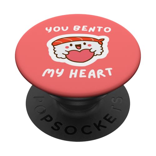 You Bento My Heart, Kawaii Bento Box Lover, japanisches Essen PopSockets Klebender PopGrip You Bento My Heart, Kawaii Bento Box Lover, japanisches Essen PopSockets Klebender PopGrip von Pickle Bento