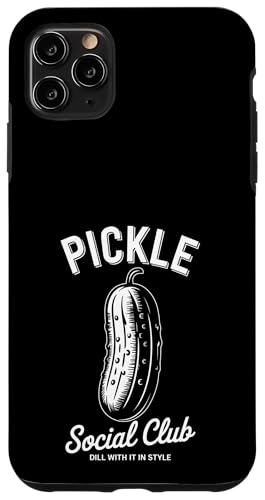 Dill With It Pickle Social Club Hülle für iPhone 11 Pro Max von Pickle Costume Designs