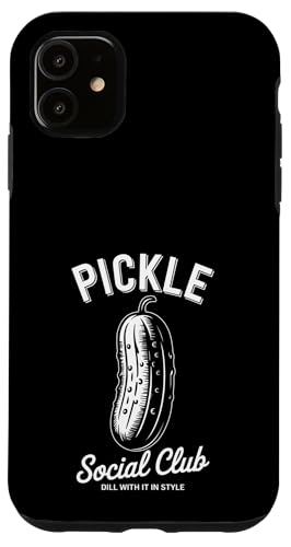 Dill With It Pickle Social Club Hülle für iPhone 11 von Pickle Costume Designs