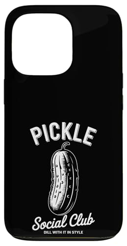 Dill With It Pickle Social Club Hülle für iPhone 13 Pro von Pickle Costume Designs